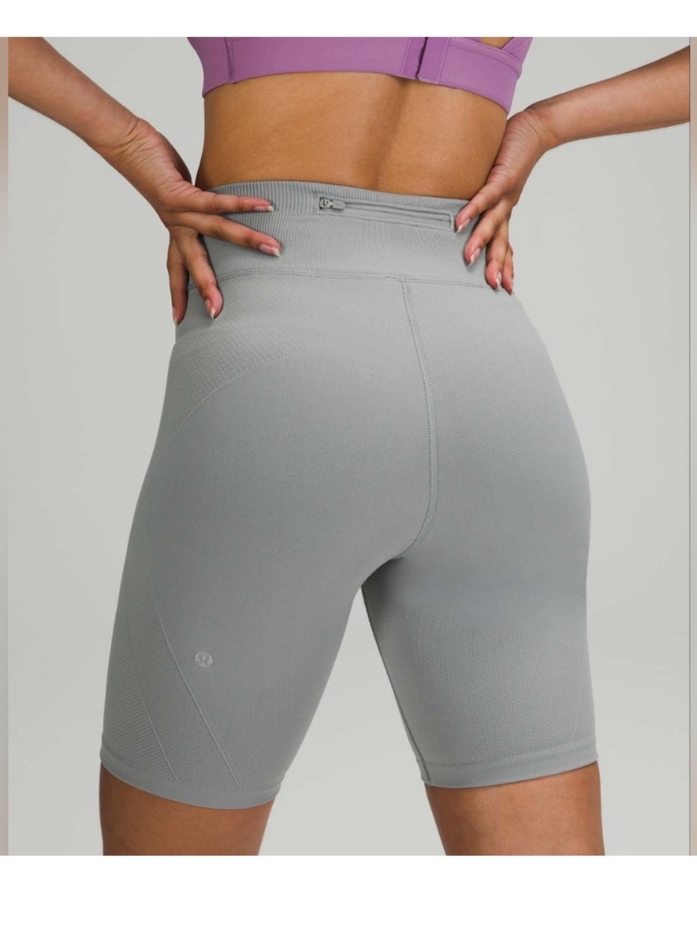 Lululemon For the Chill Of It High Rise Short 8" Rhino Grey Size 4